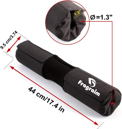 Premium Barbell Squat Pad - Ergonomic Neck & Shoulder Protection for Squats, Lunges & Hip Thrusts - Compatible with Olympic Weightlifting Bars