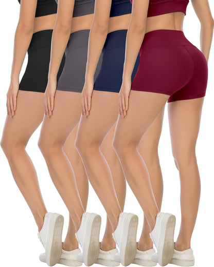 Elevate Your Workout with  High Waisted Spandex Biker Shorts - Soft, Stylish Yoga Shorts for the Perfect Booty!