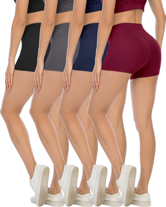 Elevate Your Workout with  High Waisted Spandex Biker Shorts - Soft, Stylish Yoga Shorts for the Perfect Booty!