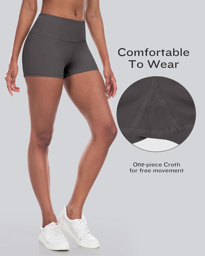Elevate Your Workout with  High Waisted Spandex Biker Shorts - Soft, Stylish Yoga Shorts for the Perfect Booty!